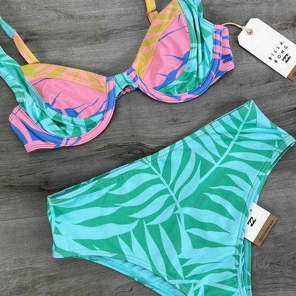 ☀️BILLABONG☀️ MYSTIC BEACH CHLOE MYSTIC BEACH HI MAUI BIKINI SET - Picture 5 of 15